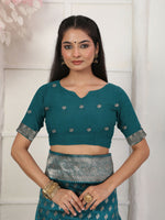 Thumbnail for Astita Lichi Silk Rama Saree