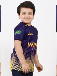 Thumbnail for Baesd Boys Sports Round Neck Printed Cricket Jersey IPL, T20 T-shirt - Distacart