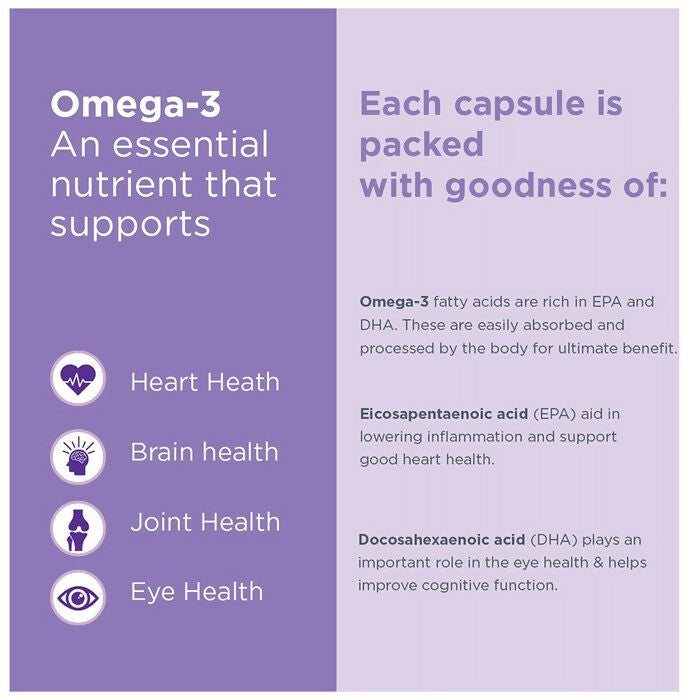 Healthyr-U Omega 3 Fish Oil Capsules - Distacart