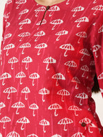 Thumbnail for Myshka Women's Pink Printed Top - Distacart