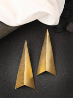 Thumbnail for NVR Women Gold-Plated Geometric Shape Drop Earrings - Distacart