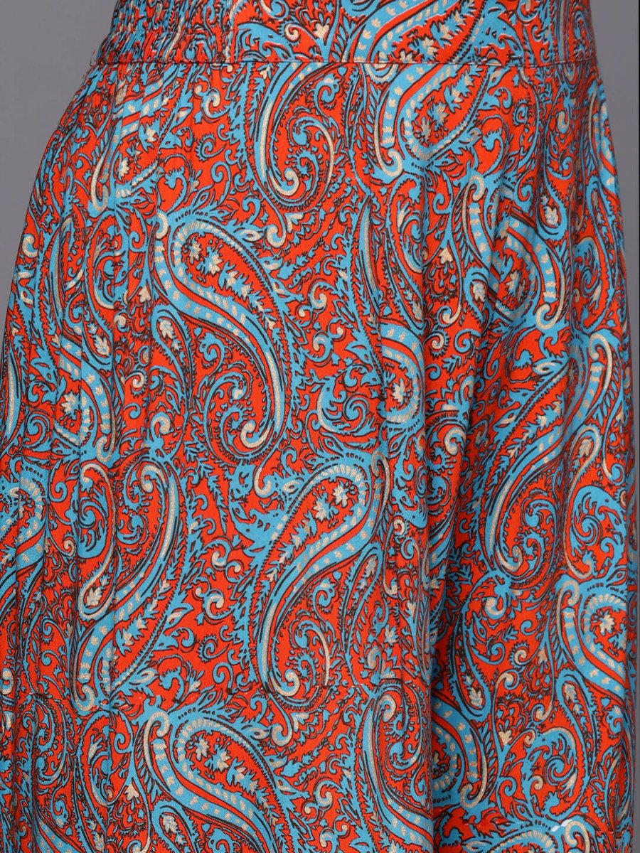 Ahalyaa Women's Traditional Wear Co-ods - Teal Blue - Distacart