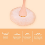 Thumbnail for Gleva Multipurpose Professional Powder & Blush Cheek Brush - Black Loose Powder Brush - Distacart