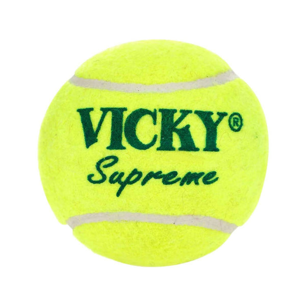 Vicky Supreme Yellow Tennis/Cricket Ball Heavy Multipurposeful Design & Durable Rubber Built - Distacart