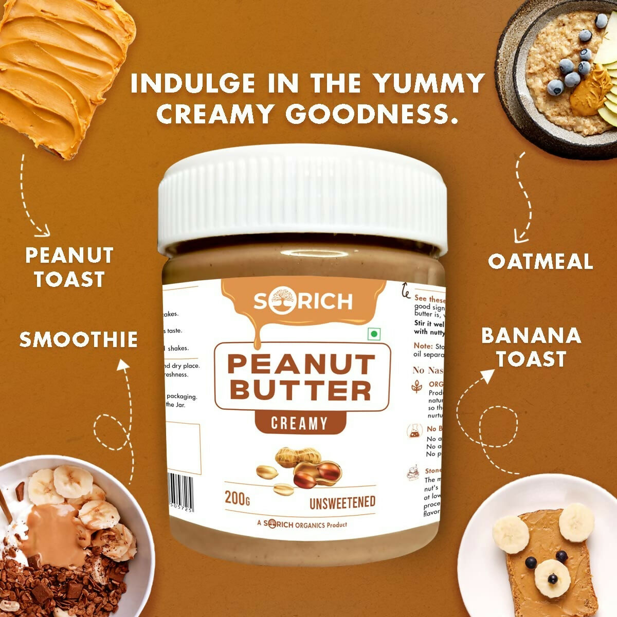 Sorich Organics All Natural Creamy Peanut Buttery - Distacart