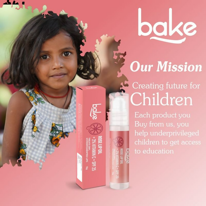 Bake 2% Vitamin C Tinted Rose Lip Oil Spf 25 Pa+++ - Distacart