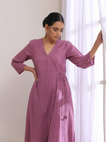 Thumbnail for trueBrowns Onion Pink Dobby Angrakha Pant Set - Distacart