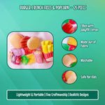 Thumbnail for The Small Wonderland Pretend play Burger ,French fries & popcorn - 25 piece