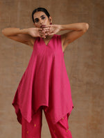 Thumbnail for trueBrowns Pink Gold Cotton Handkerchief Co-Ord Set - Distacart