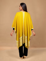 Thumbnail for trueBrowns Yellow Woollen Kaftan Cape - Distacart