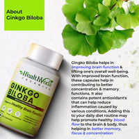 Thumbnail for Health Veda Organics Ginkgo Biloba Capsules