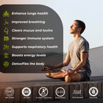 Thumbnail for Health Veda Organics Lung Detox Veg Capsules - Distacart