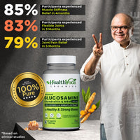 Thumbnail for Health Veda Organics Plant Based Glucosamine Chondroitin & MSM Tablets - Distacart