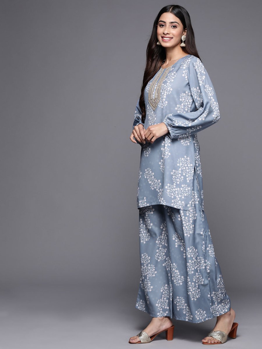 Ahalyaa Women Embroidered Floral Printed Co-ords - Distacart