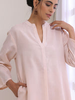 Thumbnail for trueBrowns Pink Slub Relaxed Fit Co-Ord Set - Distacart