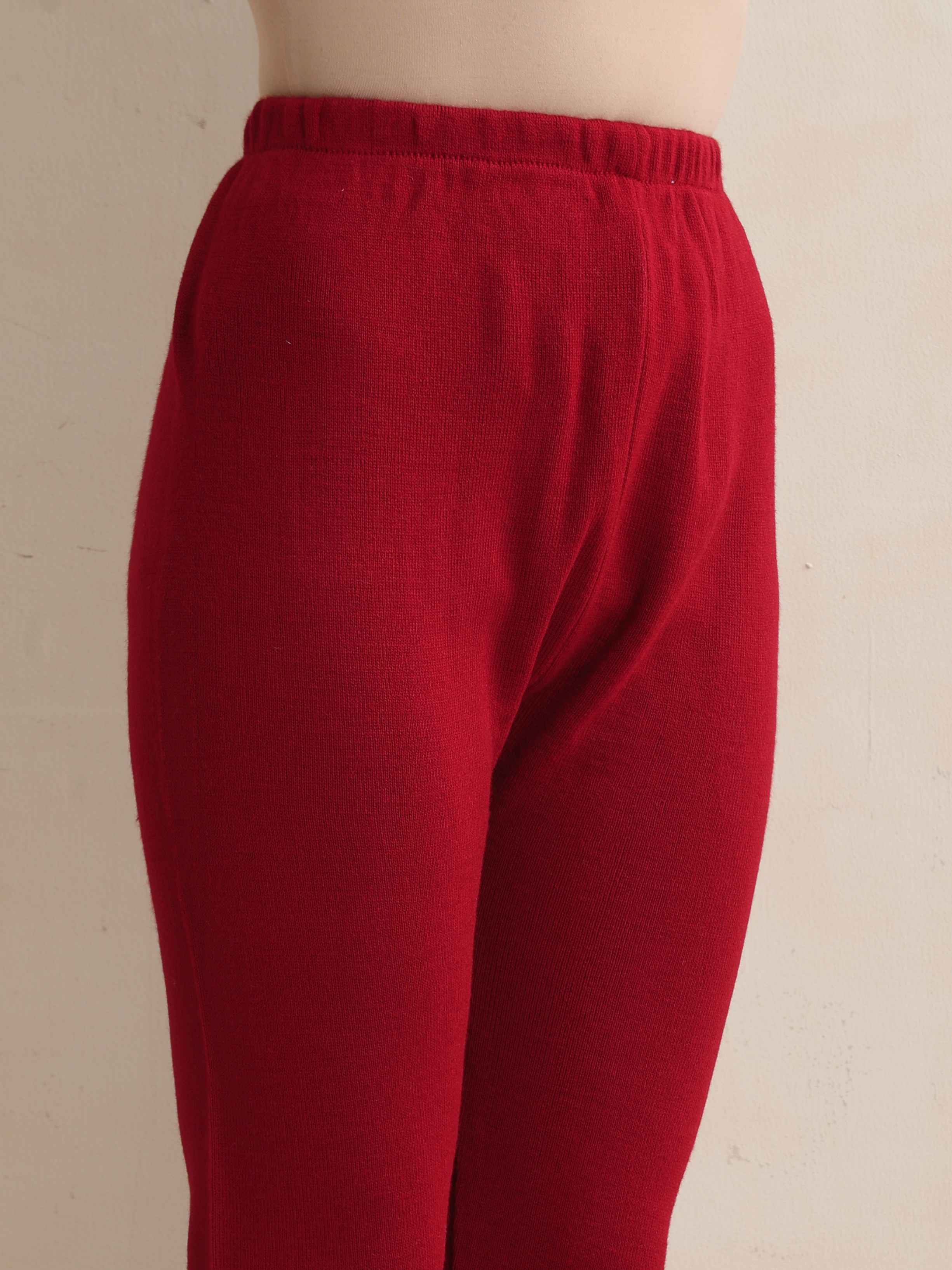 trueBrowns Maroon Woollen Leggings - Distacart