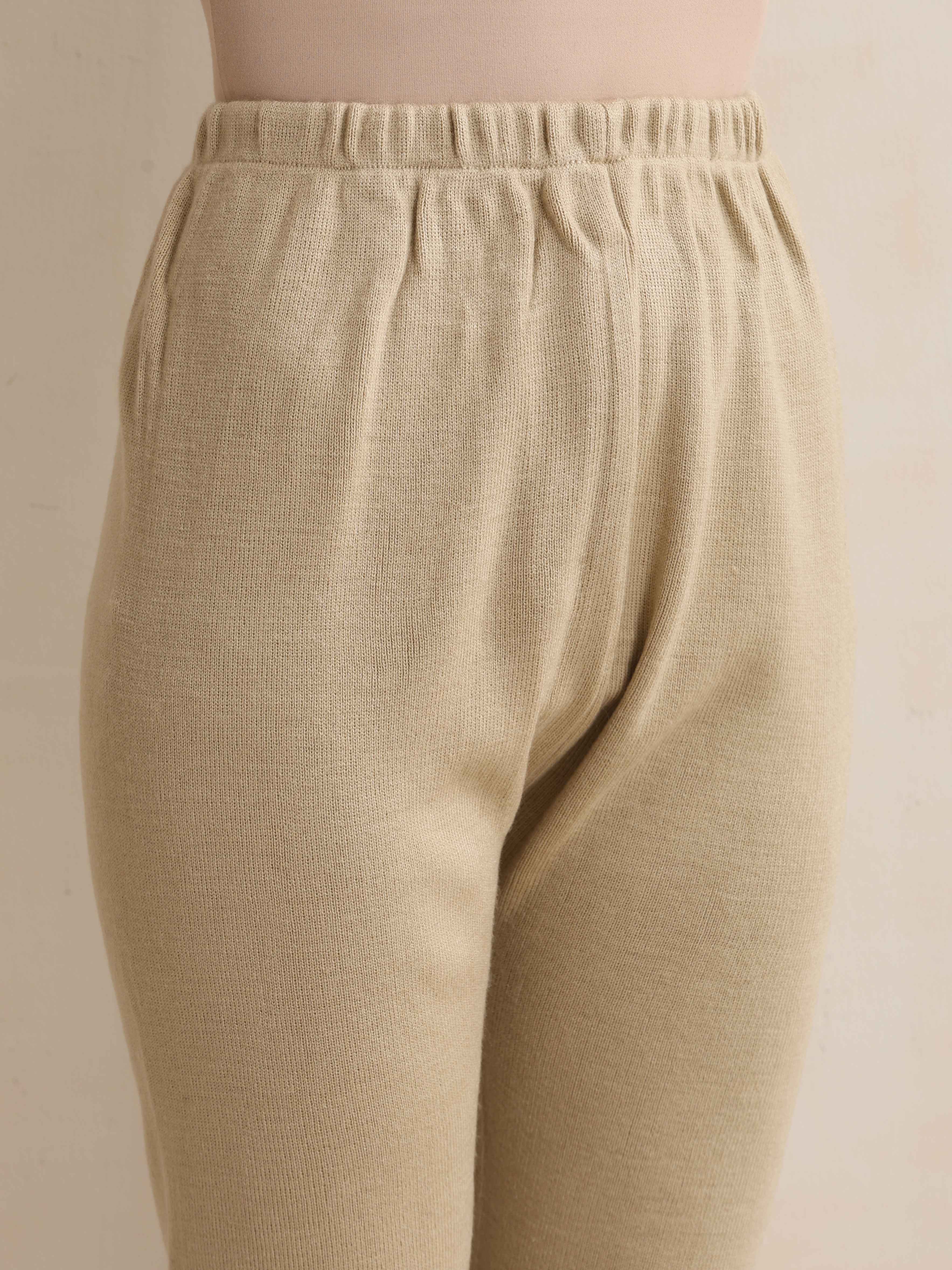 trueBrowns Beige Woollen Leggings - Distacart