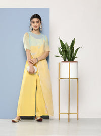 Thumbnail for Ahalyaa Printed Waist Tie-Ups Basic Jumpsuit - Distacart