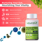 Thumbnail for Health Veda Organics Probiotics 50 Billion Veg Capsules - Distacart