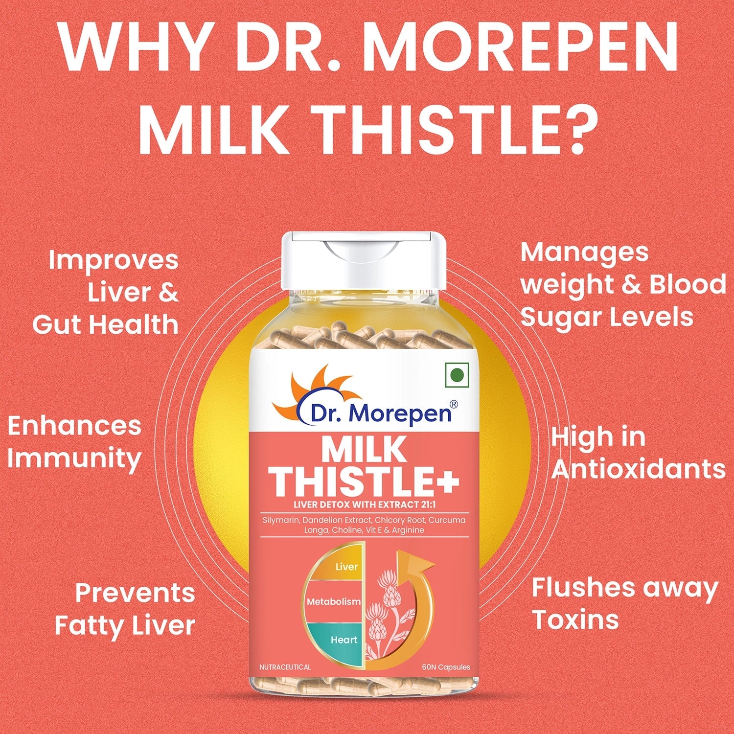 Dr. Morepen Milk Thistle + Weight Gainer Combo