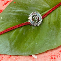 Thumbnail for trueBrowns Sterling Silver Om Thread Rakhi