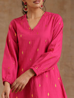 Thumbnail for trueBrowns Pink Gold Cotton Short Co-Ord Set - Distacart