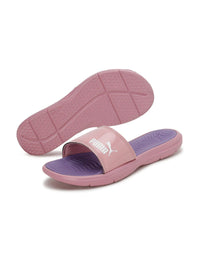 Thumbnail for Puma Women Purple & Pink Silvia V4 Sliders