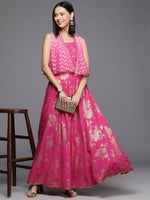 Thumbnail for Ahalyaa Women's Traditional Wear Co-ods - Pink - Distacart