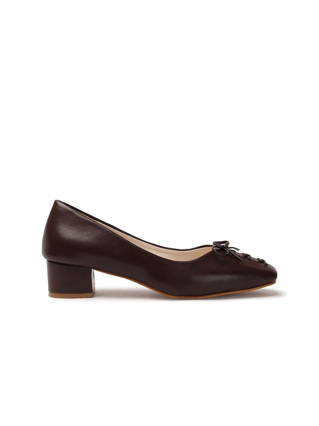 ELLE Block Pumps With Bows