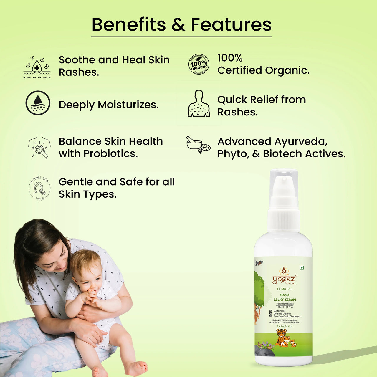 Yogez La Mu Shu Rash Relief Serum