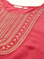 Thumbnail for Sztori Plus Size Yoke Design Sequinned Kurta - Distacart