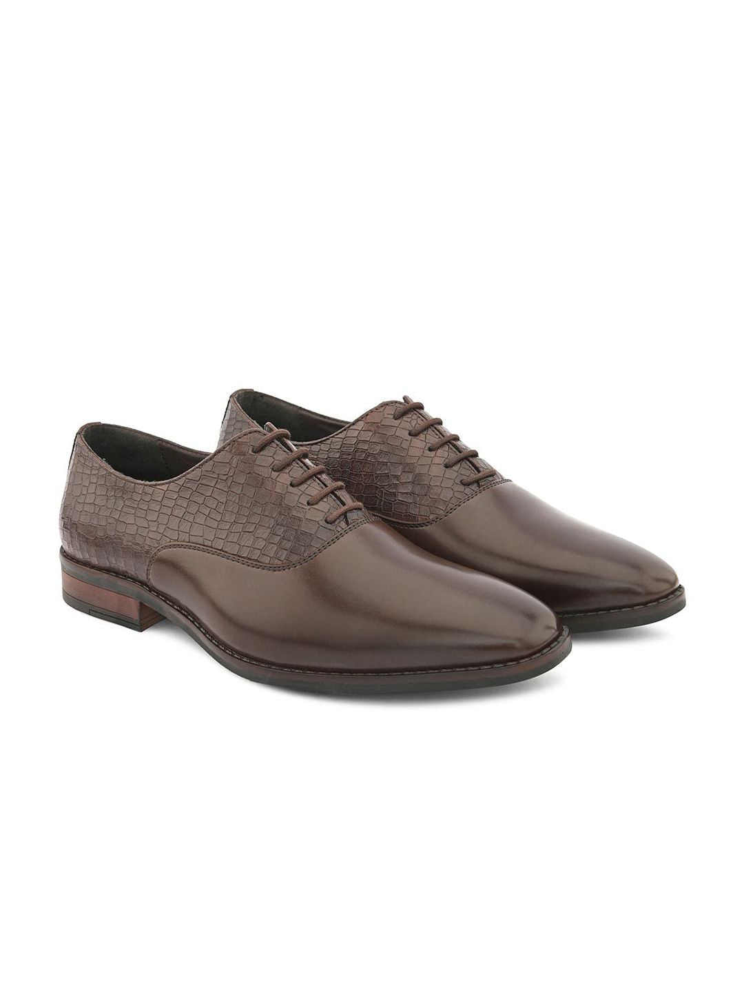 House of Pataudi Men Lace Up Formal Derbys
