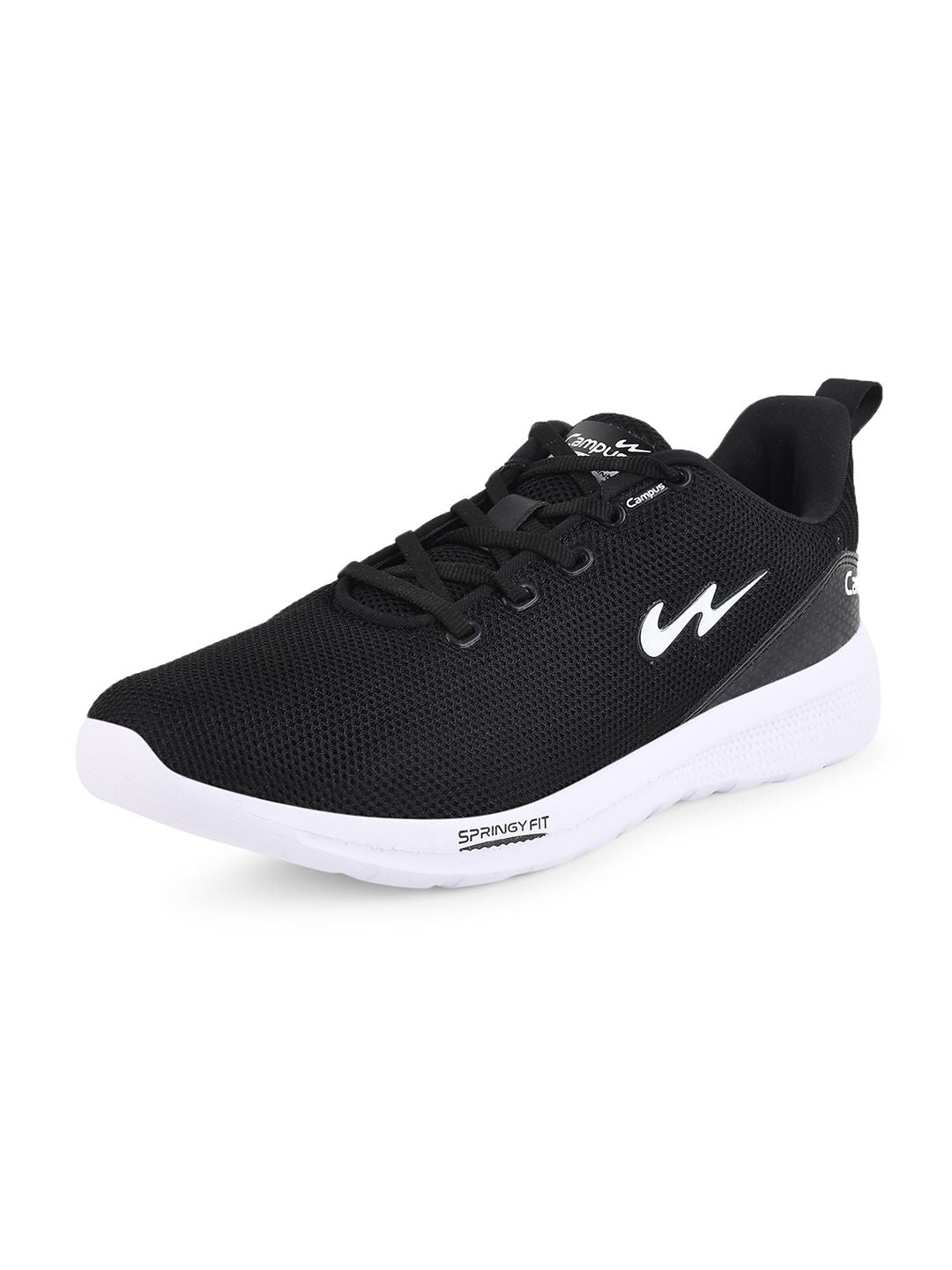 Campus Men Black Running Shoes