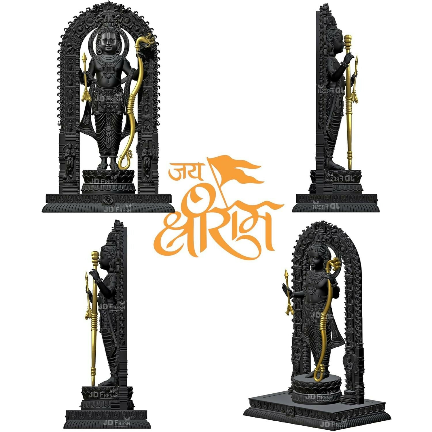 Jd Fresh Shree Ram Lalla Murti In Ayodhya Mandir Ramlalla Temple Idol - Distacart