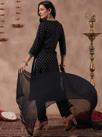 Thumbnail for Anubhutee Ethnic Motifs Embroidered Regular Thread Work Kurta With Trousers & Dupatta - Distacart