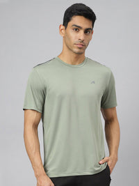 Thumbnail for Alcis Men Drytech+ Anti-Static Slim-Fit Round Neck Running T-Shirt - Distacart