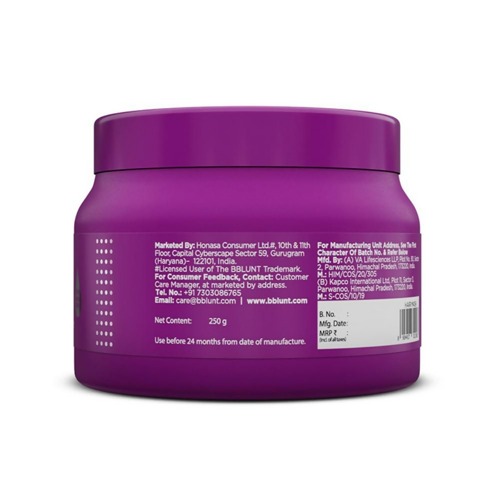 BBlunt Hair Fall Control Hair Mask With Pea Protein & Caffeine - Distacart
