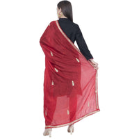 Thumbnail for A R SILK Red Color Fancy Silk Dupattas and Chunnis