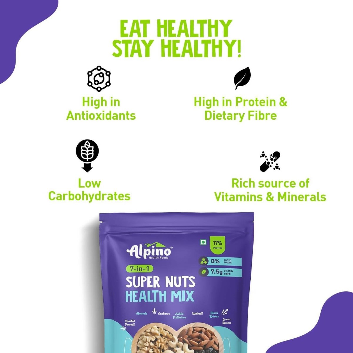 Alpino 7-in-1 Super Nuts Health Trial Mix - Distacart