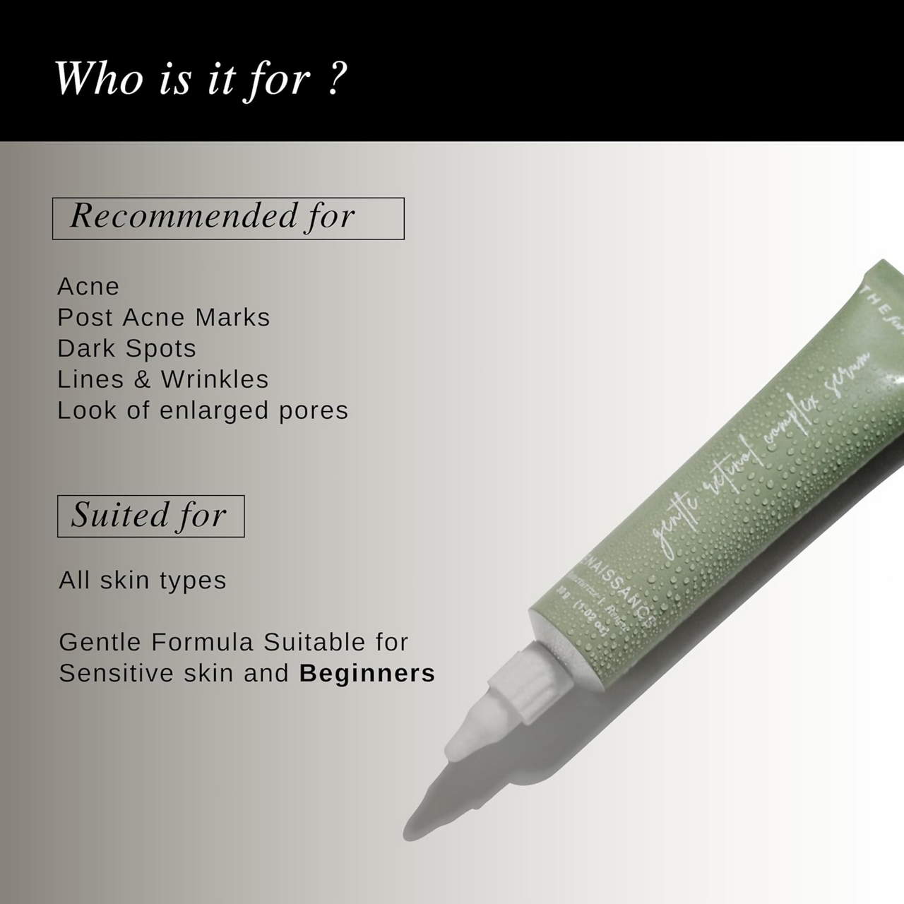 The Formularx Renaissance Gentle Retinol Complex Serum With Niacinamide & Bakuchiol