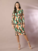 Thumbnail for Myshka Women's Multi Printed Knee Length Party Embellished Skirts - Distacart