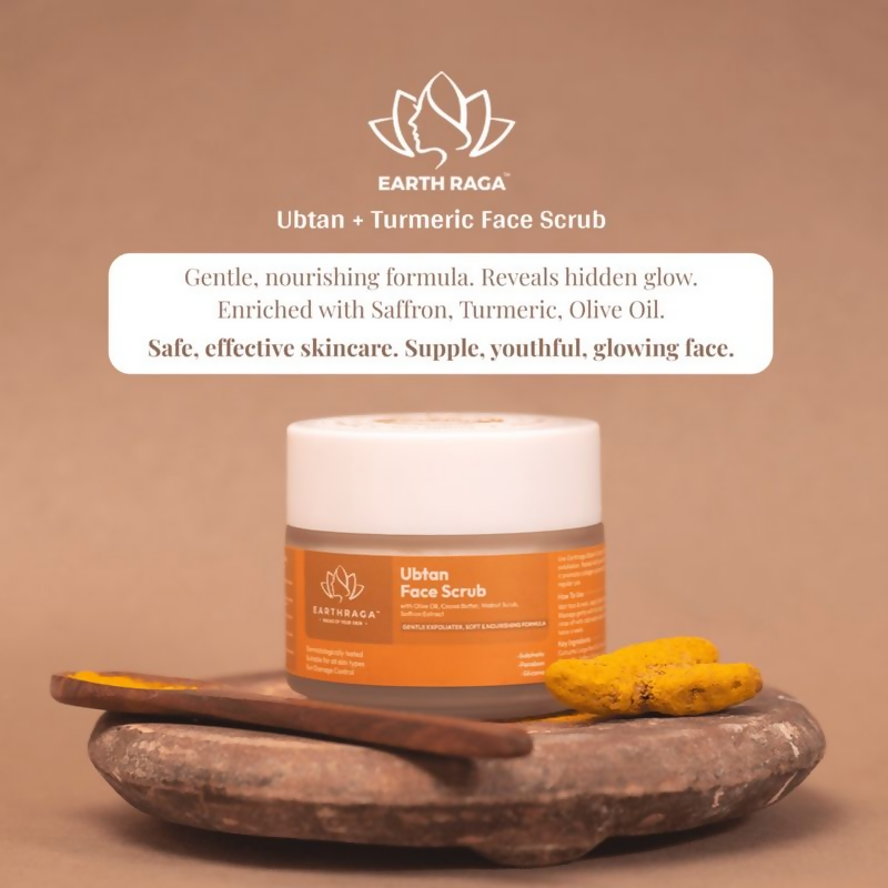 Earthraga Ubtan and Turmeric Face Scrub - Distacart