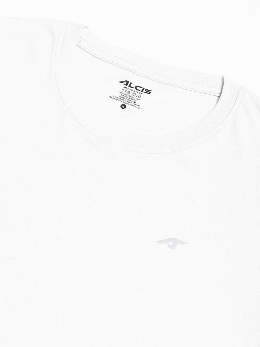 Alcis Men Anti-Static Soft-Touch Slim-Fit Sports for All Round Neck T-Shirt - Distacart
