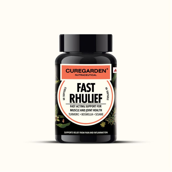 Curegarden Natural Rhulief Softgels - Distacart