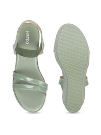 Thumbnail for Metro Open-Toe Wedge Heels