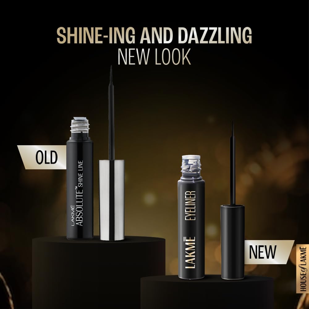 Lakme Absolute Shine Liquid Eye Liner, Black - Distacart