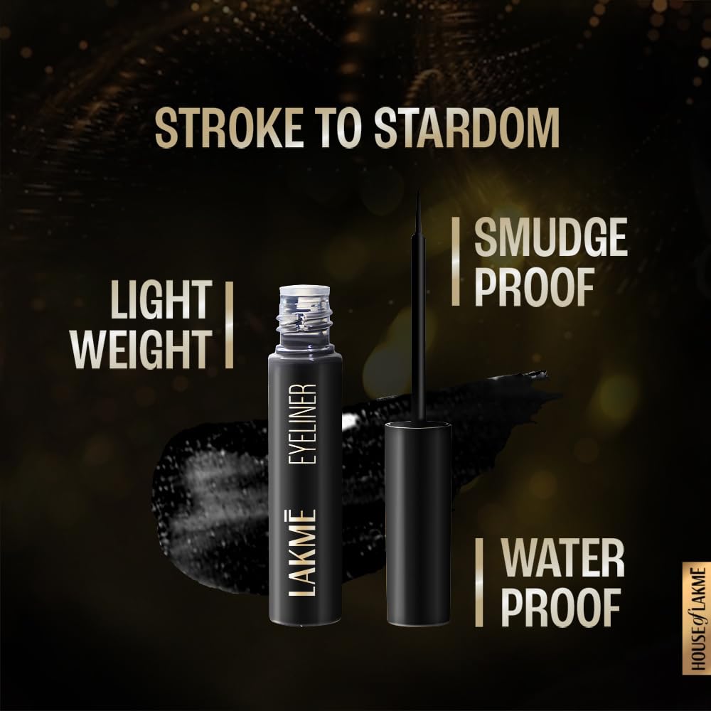 Lakme Absolute Shine Liquid Eye Liner, Black - Distacart