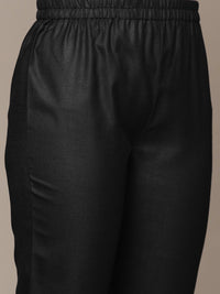 Thumbnail for Anubhutee Women Black Yoke Design Gotta Patti Kurta with Trousers - Distacart