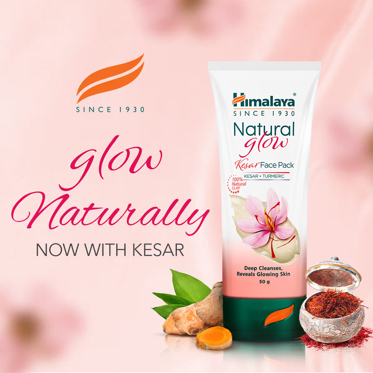Himalaya Herbals Natural Glow Kesar Face Pack - Distacart