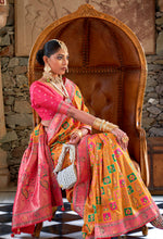 Thumbnail for Monjolika Fashion Banarasi Silk Zari Mustard Trendy Saree